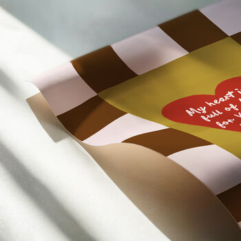 My Heart Is So Full Of Love Personalised Initials Print, 12 of 12