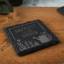 'Happiest In The Garden' Square Slate Coaster, thumbnail 1 of 2