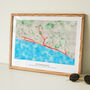 Personalised Watercolour Route Map Art For Any Run, thumbnail 1 of 7