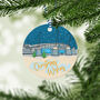 Man City Christmas Wooden Bauble, Football Xmas Gift, thumbnail 1 of 2