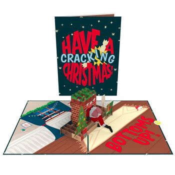 Have A Cracking Christmas! Funny And Cheeky Xmas Card With 3D Pop Ups, 6 of 8