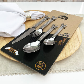 Spanner Cutlery Place Setting, 4 of 4