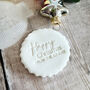 Personalised Christmas Embosser D5 Family Surname Icing Print, thumbnail 4 of 5