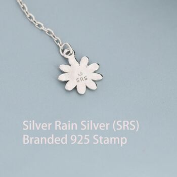 Sterling Silver Tiny Daisy Flower Ear Threaders, 6 of 11