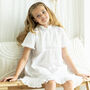 Mum And Daughter Matching White Cotton Victorian Style Nightdress Polo, thumbnail 7 of 8