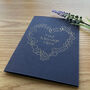 Personalised Heart And Flower Wedding Gold Foil Card, thumbnail 8 of 12