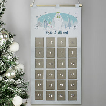 Personalised The Snowman And The Snowdog Advent Calendar, 3 of 3