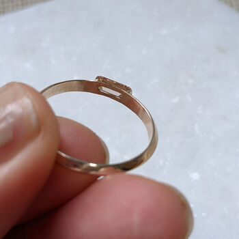 Eco Gold Baguette Ring, 7 of 8