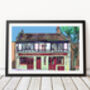 Bank Of Friendship, Highbury, London Illustration Print, thumbnail 1 of 2