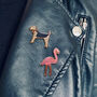 Dog With Neckerchief Gold Plated Enamel Pin, thumbnail 4 of 4