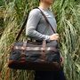 Large Canvas Holdall Duffel, thumbnail 7 of 10