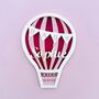 Personalised Hot Air Balloon New Baby Gift Wall Plaque, thumbnail 1 of 12