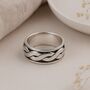 Personalised Men’s Sterling Silver Twisted Braid Spinner Ring – 8mm, thumbnail 3 of 10