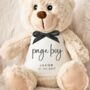 Page Boy Personalised Teddy Bear Cuddly Toy, thumbnail 2 of 2