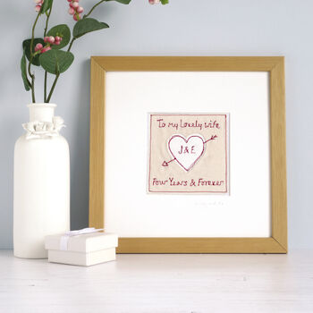 Personalised Cupid Heart Wedding Or Anniversary Card, 4 of 12