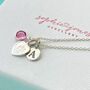Personalised Safe Travels Heart Shaped Saint Christopher Necklace, thumbnail 2 of 4