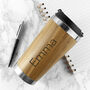 Personalised Bamboo Eco Travel Mug, thumbnail 1 of 7