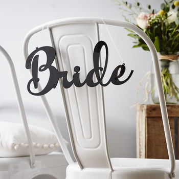 Personalised Wedding Chair Sign, 8 of 11