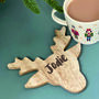 Personalised Reindeer Shaped Coaster, thumbnail 1 of 2