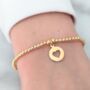 Gold Vermeil Heart Charm Bracelet, thumbnail 1 of 6