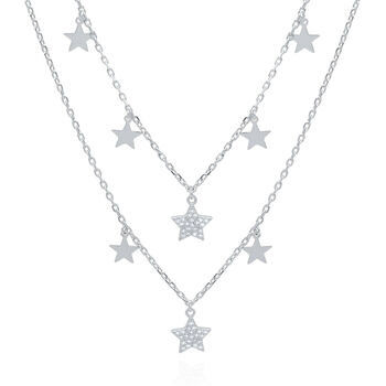 Blake Double Row Star Necklace, 4 of 8