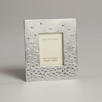 Floating Hearts Pewter Mini Picture Frame, 4 of 6