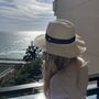Personalised Summer Fedora Sun Straw Hat, thumbnail 2 of 4