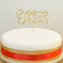 Christmas At The Xxx's Festive Cake Topper, thumbnail 1 of 3