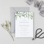 Eucalyptus Wedding Invitation, thumbnail 2 of 9
