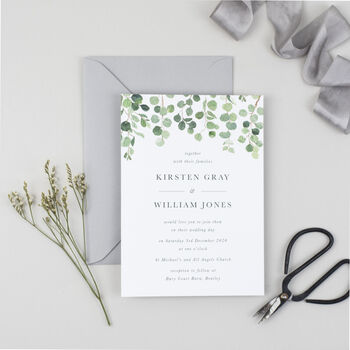 Eucalyptus Wedding Invitation, 2 of 9
