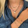 Denim Coloured Bracelet And Necklace Bundle Sets, thumbnail 1 of 5