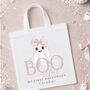 Personalised Boo Tiful Ghost Halloween Outfit, Custom Name Baby Grow, T Shirt Or Trick Or Treat Tote Bag, thumbnail 3 of 3