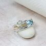 Blue Topaz And Opal Gemstone Ring, thumbnail 3 of 7