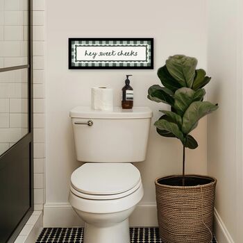 Hey Sweet Cheeks Bathroom Print, 7 of 9