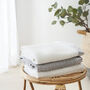 Luxury 100% Organic Large Baby Blanket All White, thumbnail 5 of 5