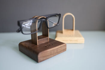 Luxury Walnut Glasses Stand Display Holder Personalised, 2 of 7