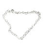 Hearts Love Chain Bracelet In Sterling Silver, thumbnail 3 of 12