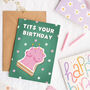 Tits Your Birthday Card | Funny Boobs Card, thumbnail 2 of 3