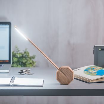 Rechargeable Wireless Octagon One Desk Lamp, 7 of 12