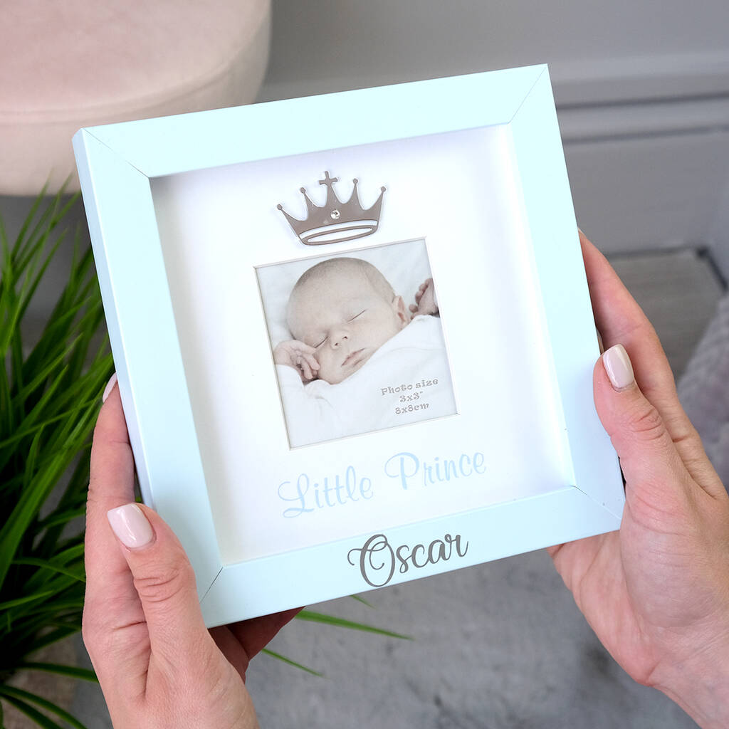 Personalised Baby Prince Photo Frame, 1 of 4