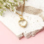 Gold Plated Heart Citrine Gemstone Necklace, thumbnail 2 of 7