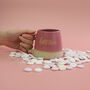 Hot Tea Handmade Ceramic Mug, White Or Pink Hottie Gift, thumbnail 4 of 7