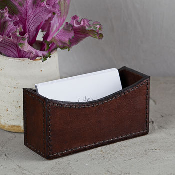 Leather Business Card Holder, 2 of 3