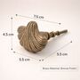 Nautical Brass Seashell Knob, thumbnail 6 of 8