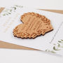 Greenery Botanical Save The Date Wooden Magnet, thumbnail 2 of 5