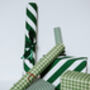 Green Candy Stripe Luxury Wrapping Paper, thumbnail 4 of 7