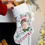 Personalised Photo Elf Christmas Stocking, thumbnail 2 of 4