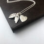 Personalised Holly And Initial Heart Necklace, thumbnail 4 of 10
