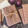 Cinnamon, Purple And Lilac Gingham Fibre Paper, thumbnail 5 of 7
