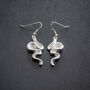 Silver Plated Wave Earrings, thumbnail 1 of 3